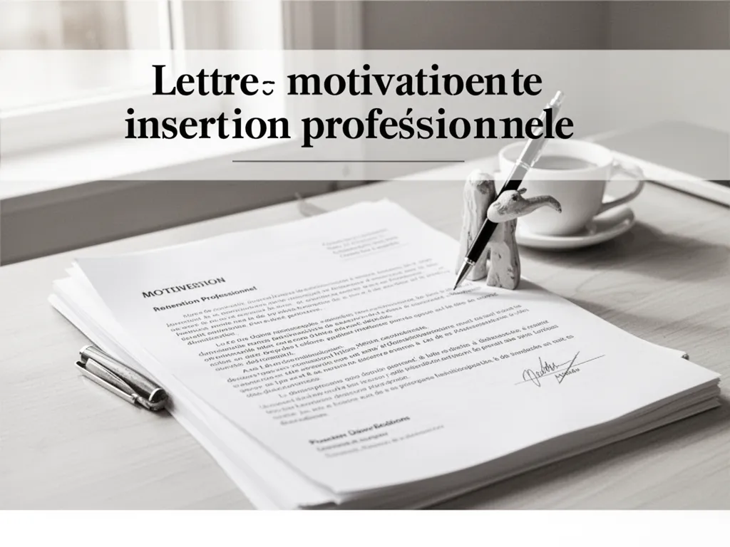 Lettre de motivation pour une reconversion en conseiller·ère d'insertion professionnelle — modèle et stratégie
